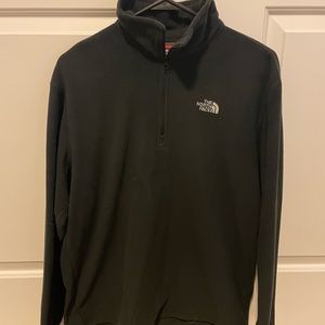 The North Face fleece pullover, Mens size medium, black